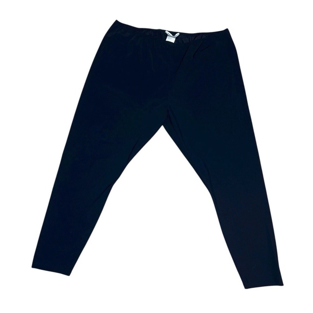 Tekbika by Alembika Size‎ 7 US 18 - 20  Black Pull On Pants Lightweight Crop